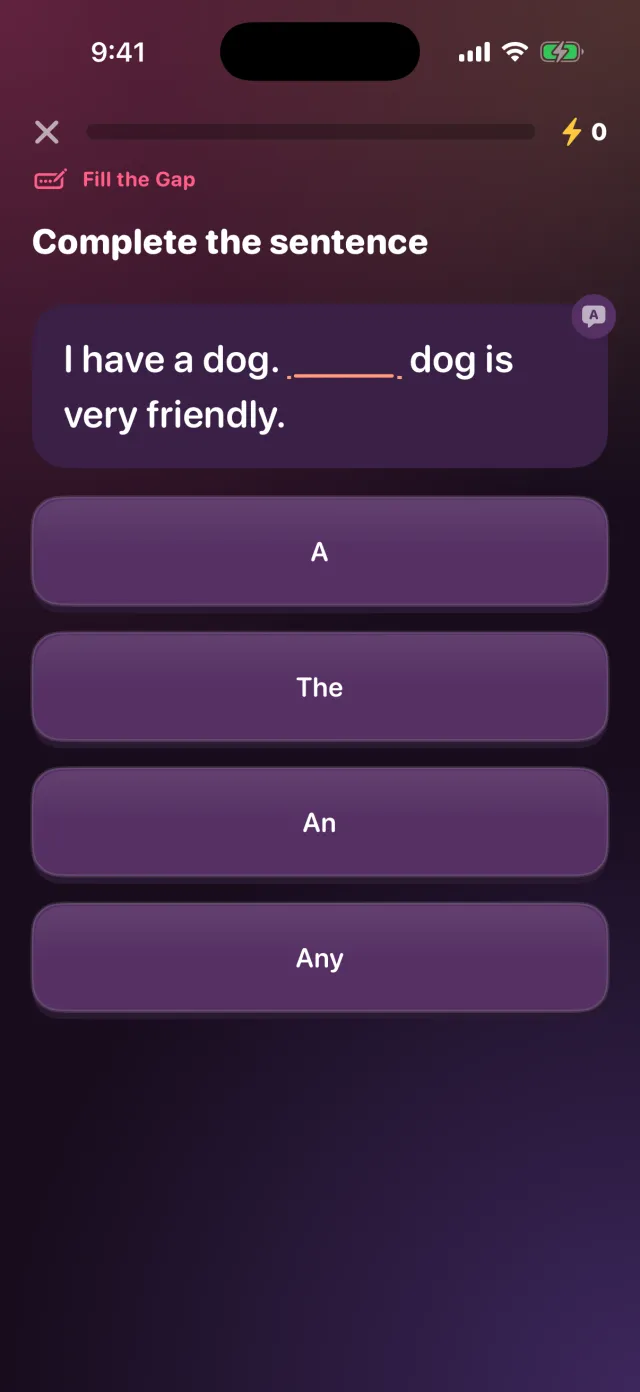 Fill the Gap game